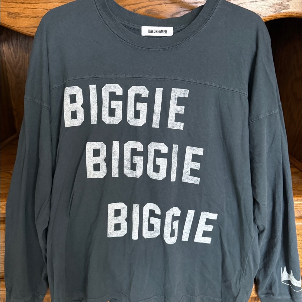 Daydreamer The Notorious B.I.G. Biggie Biggie Biggie Varsity Long Sleeve T-Shirt